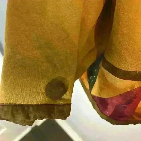 Vintage Comfort Colors Womens Jacket Cardigan Small Suede Buttons Fall Boxy - Picture 11 of 14